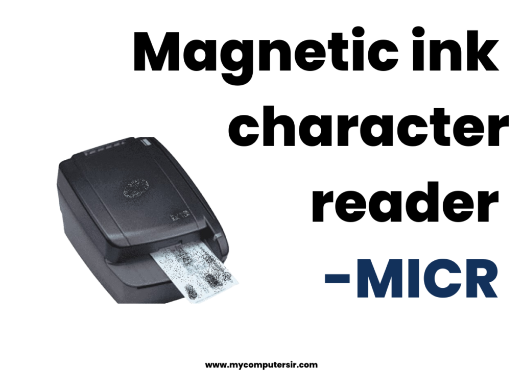 Magnetic ink character reader (MICR) input devices