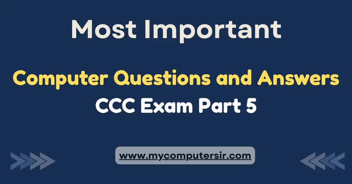 Computer Questions and Answers